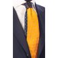Cravatta-Arancione-Nodo-in-Contrasto-Blu-Fantasia-Arancione-Grigio-N1733